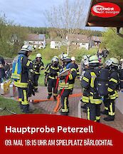 Artikelvorschaubild Hauptprobe der Abteilung Peterzell-Stockburg